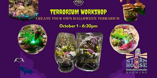 Halloween Terrarium "TERRORIUM" Workshop at Stormhouse Brewing