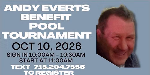 Andy Everts Benefit Pool Tournament
