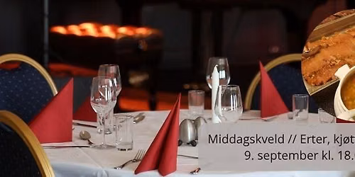 Middagskveld \/ Erter, kj\u00f8tt og flesk