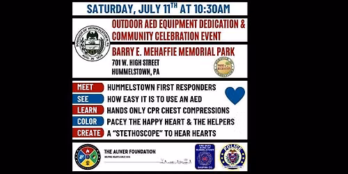 HOLD THE DATE - Hummelstown, PA Family Friendly Community Celebration Event at Mehaffie Park