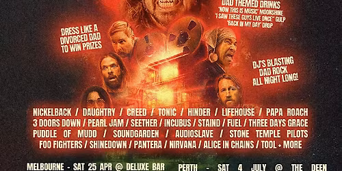 DIVORCED DAD ROCK NIGHT SYDNEY