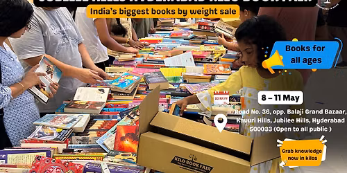 Jubilee Hills Hyderabad Kilobookfair | India's biggest books by weight sale