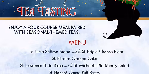 Christmas with the Saints Tea Tasting