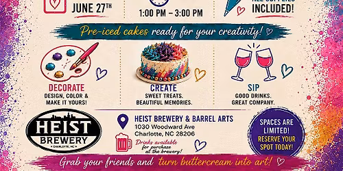 Sweet Strokes: Paint Your Cake & Sip