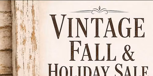 Fall and Holiday Sale