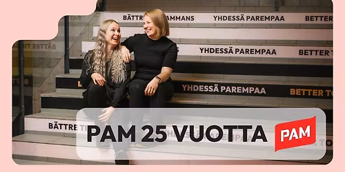 PAM 25-vuotis juhlakahvit aluetoimistolla