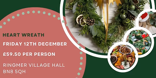 Heart Shaped Christmas Wreaths & Festive Grazing Boards