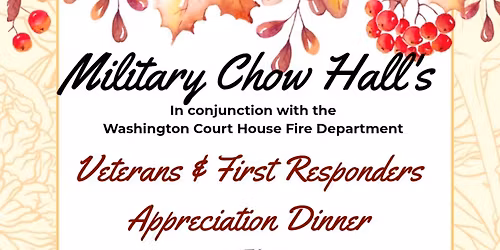 Veterans & First Responders Appreciation Dinner 