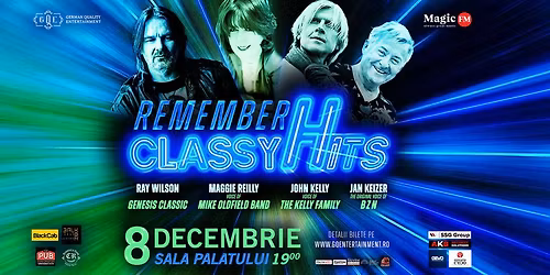 REMEMBER CLASSY HITS, Maggie Reilly, Ray Wilson, John Kelly, Jan Keizer, 8 decembrie, Sala Palatului
