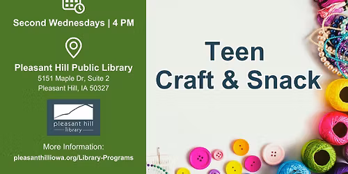 Teen Craft & Snack