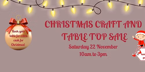 Christmas Craft and Table Top Sale