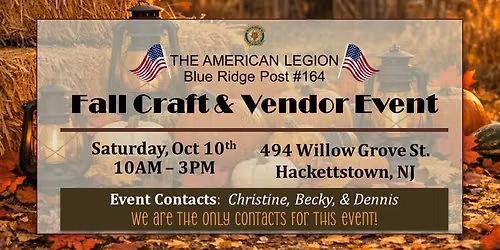 American Legion Fall Craft & Vendor Event 2026