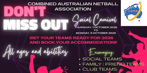 2026 CANA Netball Tournament