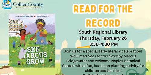 Read for the Record at South Regional Library