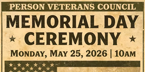 Memorial Day Ceremony
