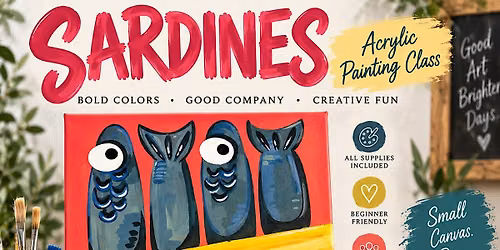 Sardines Acrylic Painting Class