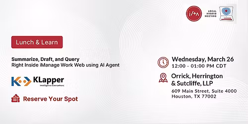 ILTA & KLoBot Inc. Roadshow in Houston, TX