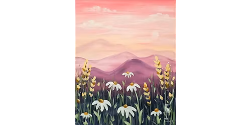 Peachy Peaks and Petals - Paint and Sip in New Braunfels | Classpop!\u2122