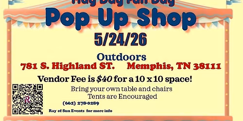 May Day Fun Day Pop Up Shop