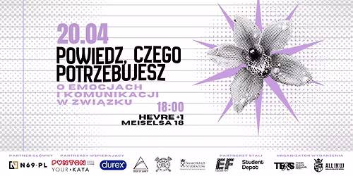 Powiedz, czego potrzebujesz. O emocjach i komunikacji w zwi\u0105zku \/\/ TES x All In UJ
