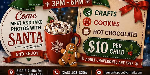Cookies & Hot Chocolate with Santa!