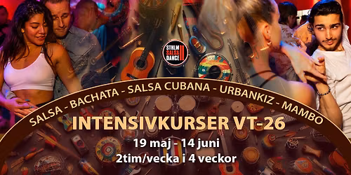 Intensivkurser 19 maj \u2013 11 juni p\u00e5 Stockholm Salsa Dance! 