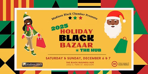 3rd Annual Holiday Black Bazaar at the Hub