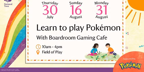 Learn to play Pok\u00e9mon With Boardroom Gaming Cafe | Summer at Attingham