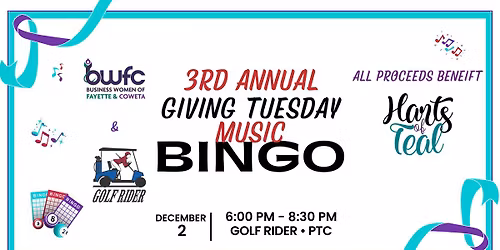BWFC Music Bingo benefitting Harts of Teal
