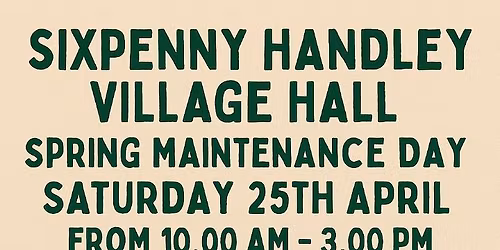 Spring maintenance day 