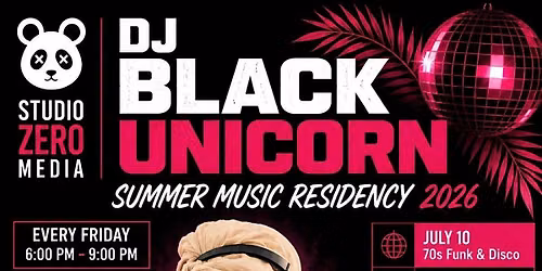 DJ Black Unicorn Summer Music Residency