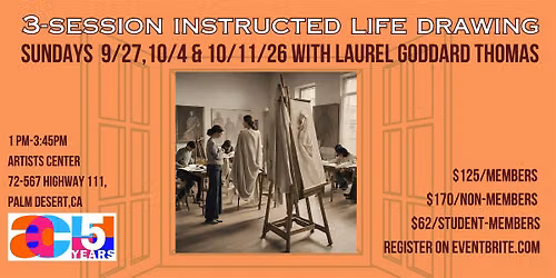 Intensive 3-Session Life Drawing with Laurel Goddard Thomas