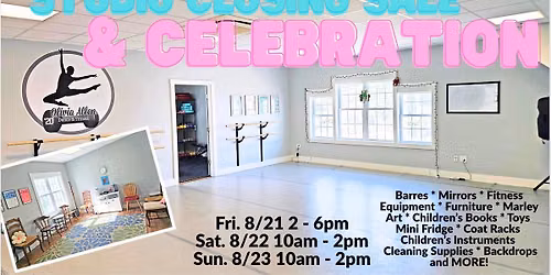 Studio Closing Sale & Celebration! At Olivia Allen Dance & Fitness