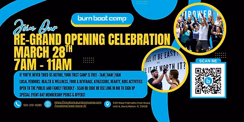Burn Boot Camp West Boca Re-Grand Opening Celebration