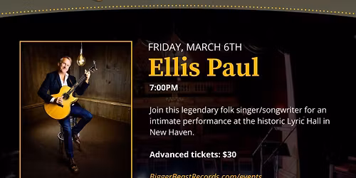 The Restoration Songwriter Series at Lyric Hall: Ellis Paul