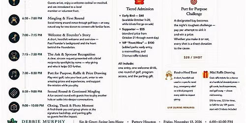 Sip & Greet: Swing Into Hope | Debbie Murphy Foundation Fundraiser