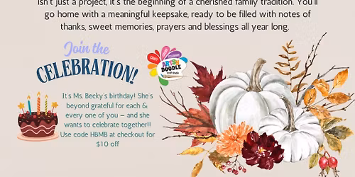 Wooden Gratitude\/Prayer Bowl Class