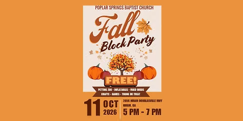 Fall Festival- Everything is Free! 