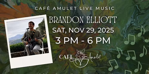 Brandon Elliott Music at Caf\u00e9 Amulet