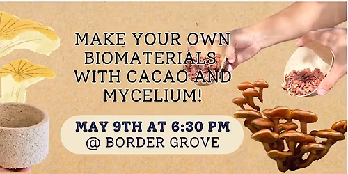 Make your own biomaterials with  cacao and mycelium!