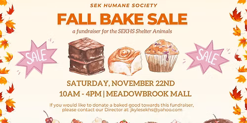SEKHS Fall Bake Sale