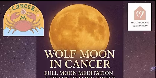 Wolf Moon in Cancer \u2014 Full Moon Meditation & Heart-Healing Circle