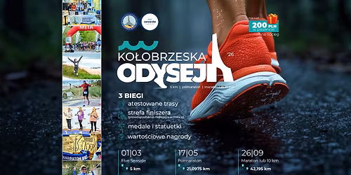 \ud83c\udfc3\u200d\u2642\ufe0f KO\u0141OBRZESKA ODYSEJA \u201926 \u2013 trzy biegi, jedna legenda! \ud83c\udf0a 