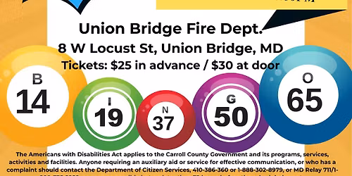 Taneytown Monarch\u2019s Bingo Night