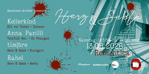 12 Stunden HERZ & SEELE w.\/ Kellerkind, Anna Panelli, Rahel, tim|bre