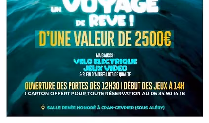 LOTO Cran Gevrier 26 Avril 2026"pour l'\u00e9quipe" 