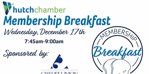 December Chamber Membership Breakfast- Sponsored by Credit Union of America