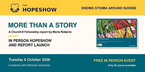 Ending Stigma around Suicide: More Than a Story