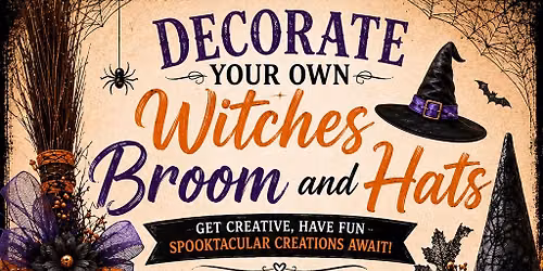 Decorate your witches hat or Broom \ud83e\uddf9 