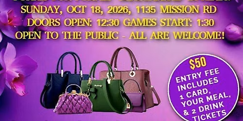Purses for Purple Scholarship Loteria